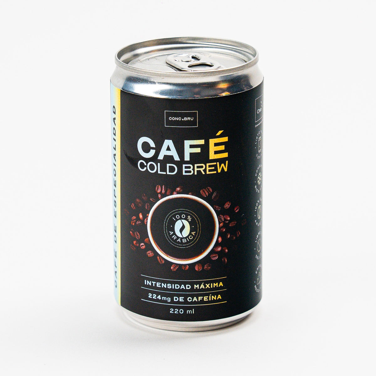 Lata de Cold Brew Conc.Bru de 220 ml, café de especialidad, 224 mg de cafeína