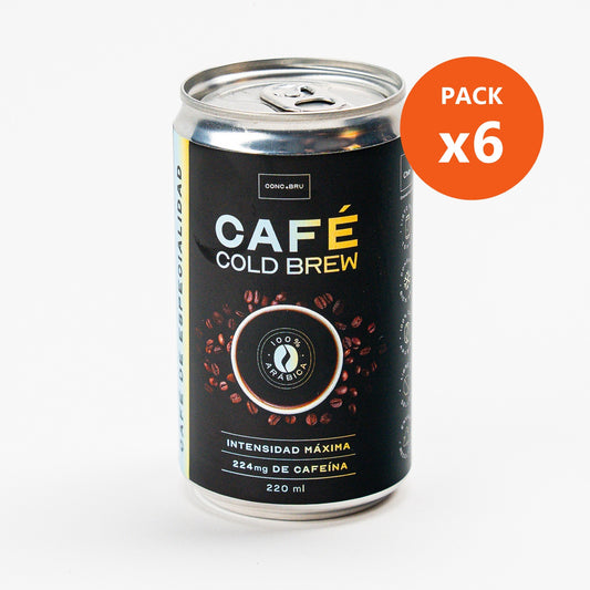 Pack de 6 latas de Cold Brew Conc.Bru de 220 ml